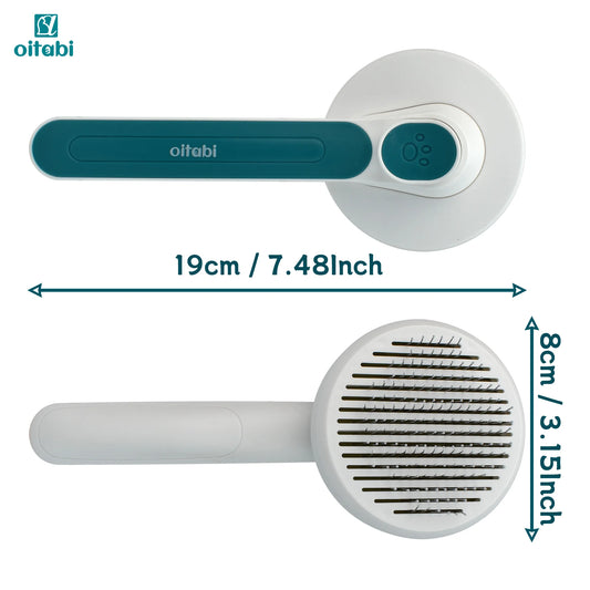 Brosse Slicker Auto-Nettoyante Oitabi pour Chiens et Chats - Toilettage Professionnel