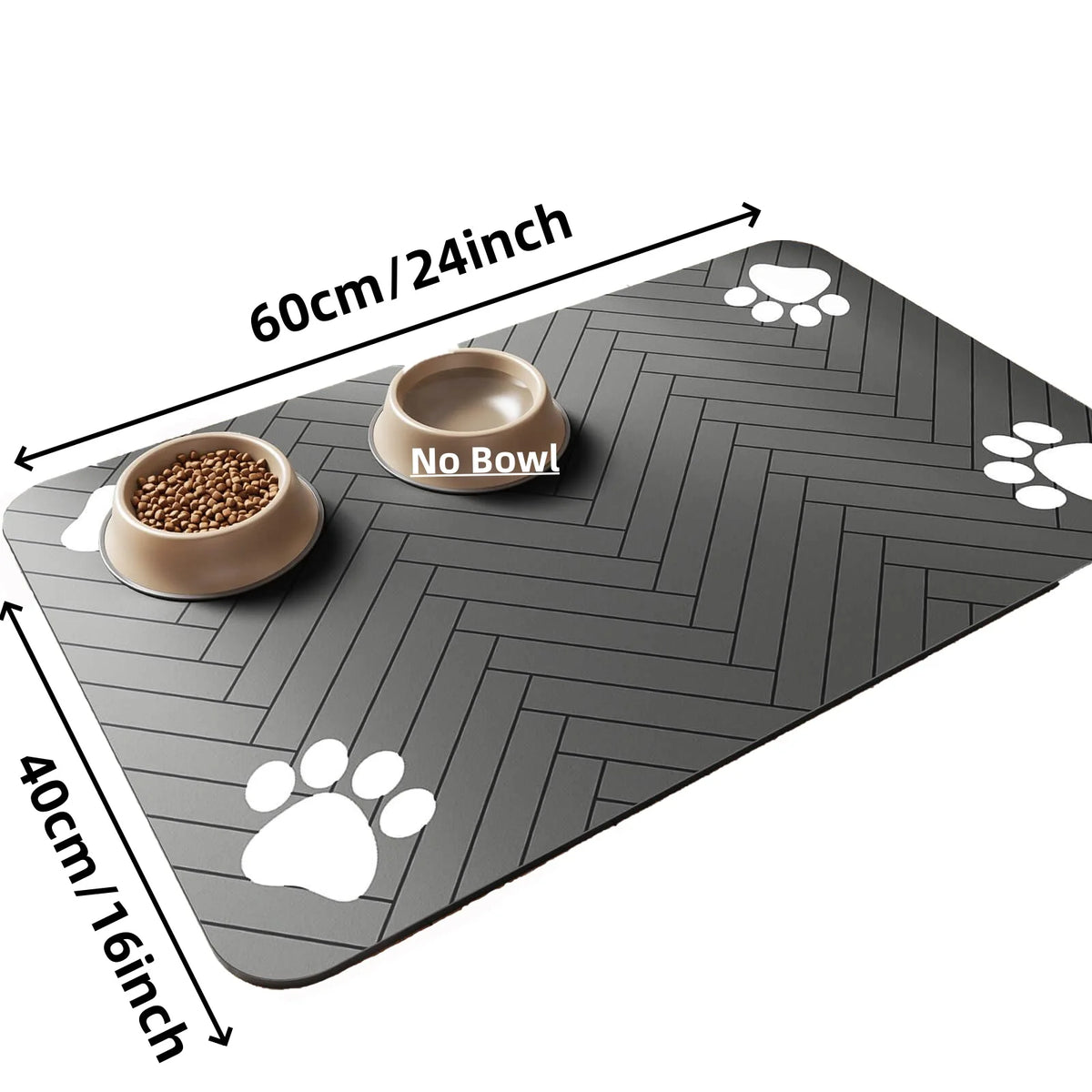 "Tapis Repas Absorbant pour Chiens et Chats - Dessous-de-bol Imperméable"