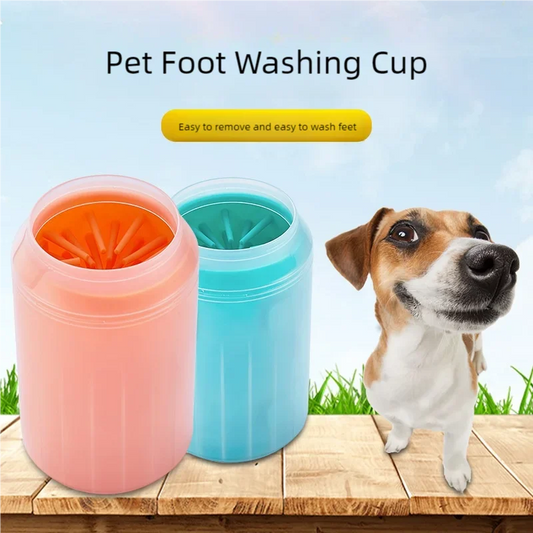 Nettoyeur de Pattes pour Chiens et Chats en Silicone Souple - Gobelet de Nettoyage Portable