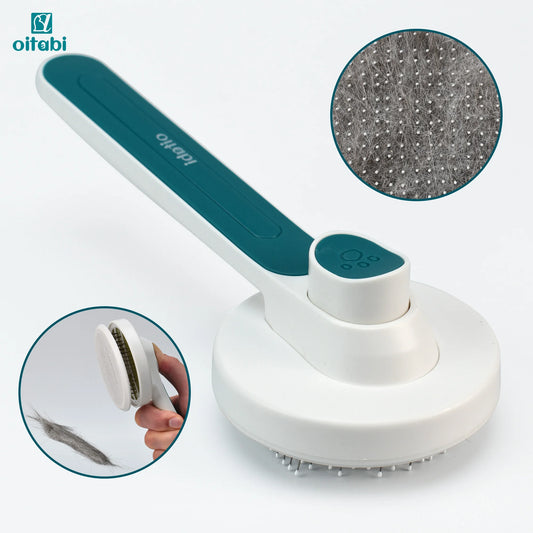 Brosse Slicker Auto-Nettoyante Oitabi pour Chiens et Chats - Toilettage Professionnel